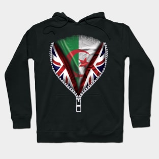 Algerian Flag  Algeria Flag zipped British Flag - Gift for Algerian From Algeria Hoodie